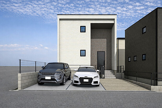 外観パース(C号棟)
並列3台駐車可！