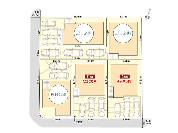 尾張旭市南新町の家2期　区画図