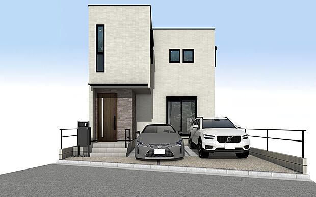 注文住宅から生まれたこだわりの住まい。アクセントのある外観、洗練されたデザイン。構造計算による耐震等級3という、最高レベルで大切な家族を守る家です。

