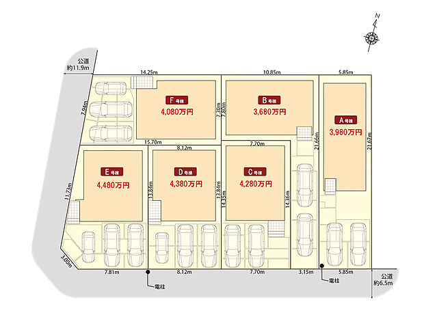 守山区向台の家7期　区画図