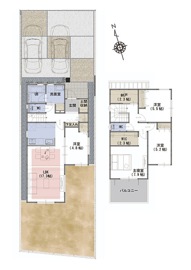 間取り　A号棟