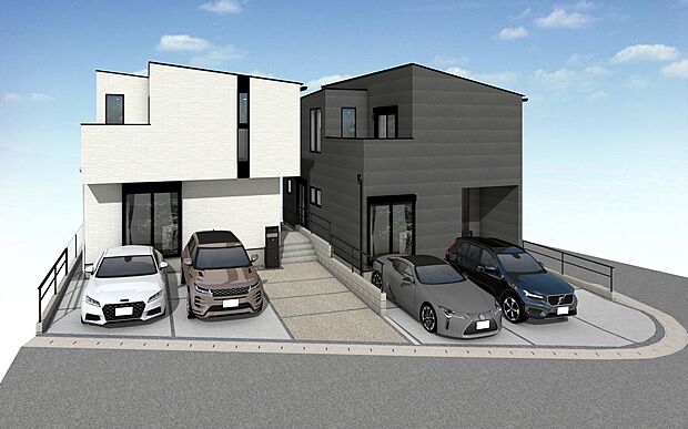 豊明市前後町仙人塚　外観パース

未完成物件のため、モデルハウスへのご案内も致します！
お気軽に「0120-689-051」へご連絡下さい。
