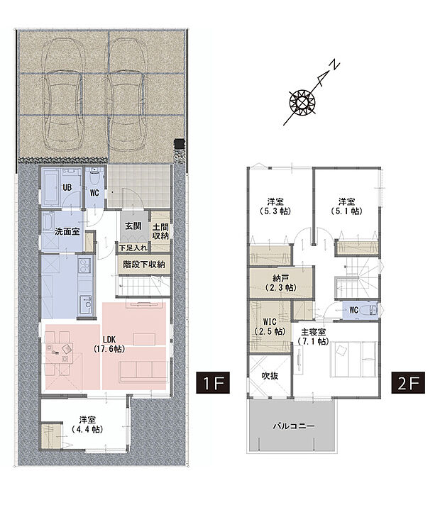 間取図　A号棟