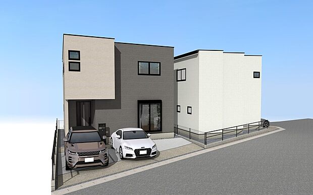 豊明市三崎町4期　外観パース

未完成物件のため、モデルハウスへのご案内も致します！
お気軽に「0120-689-051」へご連絡下さい。