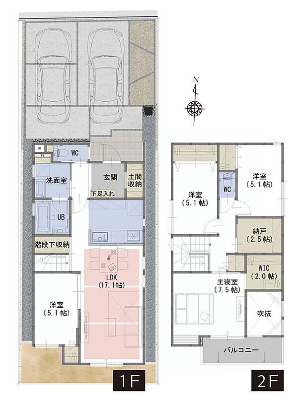 間取図 A号棟