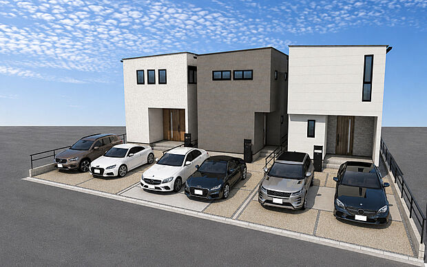 西区稲生町の家3期 外観パース※C号棟成約済