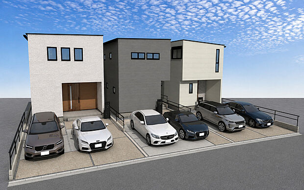 西区稲生町の家3期 外観パース※C号棟成約済