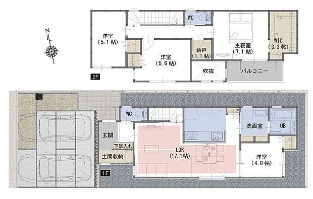 間取り A号棟