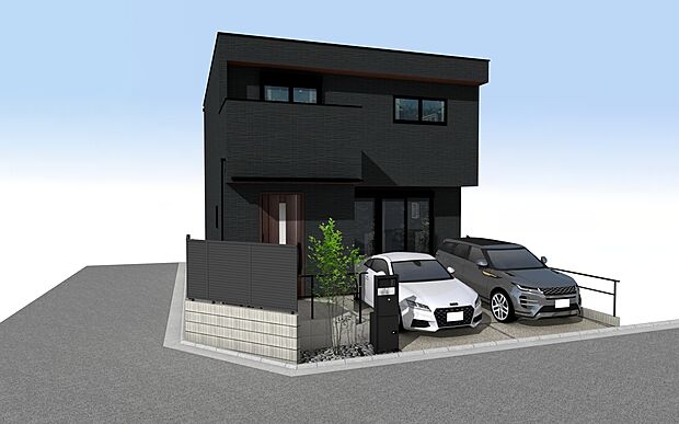 【外観パース】■未完成物件の為、モデルハウスへのご案内も致します。
お気軽に「0120-928-571」までお問合せ下さい！