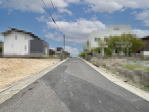 【南東側前面道路】2025年4月撮影