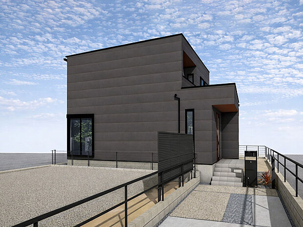 【外観パース B号棟】未完成物件のため、モデルハウスへのご案内も致します!
お気軽に「0120-776-133」へご連絡下さい。