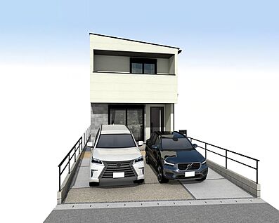 外観パース　A号棟