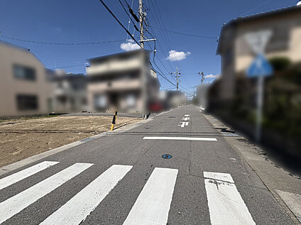 道路写真　南東側6.1ｍ