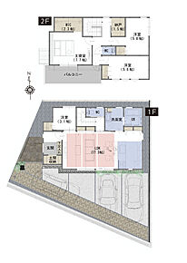 ■木肌の美しいあらわし梁がワンランク上の生活を演出
■全居室収納付きで家族全員の持ち物がすっきり片付く
 