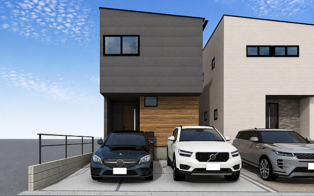 【外観パース C号棟】未完成物件のため、モデルハウスへのご案内も致します!
お気軽に「0120-776-133」へご連絡下さい。