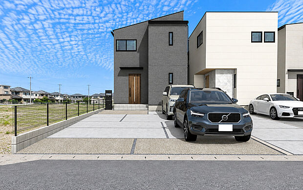 【外観パース C号棟】■未完成物件の為、モデルハウスへのご案内も致します。
お気軽に「0120-928-571」までお問合せ下さい!