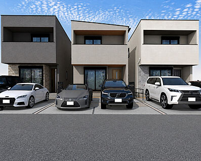外観パース  B号棟
