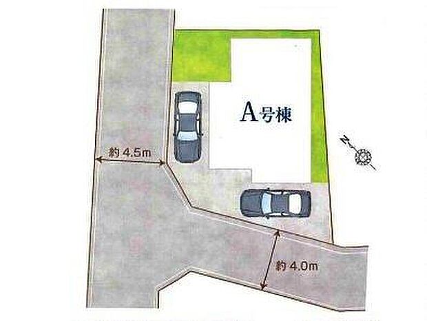 ≪全体区画図≫
カースペース2台分ご用意ございます♪
家族分の自転車を駐輪したり、来客用の駐車スペースとしてもお使いいただけます♪