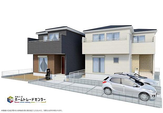 ※こちらの画像はCGです
≪現地ご案内は便利なネット予約も可能です！お気軽にお問い合わせください♪≫
武蔵野線「新三郷」駅まで徒歩15分♪
開放的な立地の全2棟！