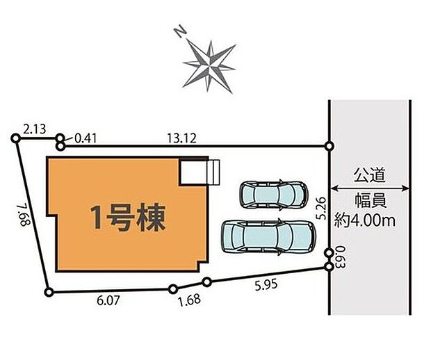 ≪全体区画図≫カースペース２台分完備！（※車種による）