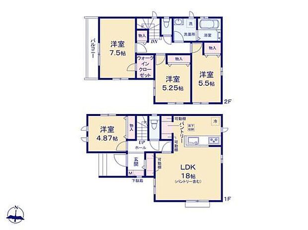 (A号棟)、価格6690万円、4LDK、土地面積97.13m2、建物面積99.78m2