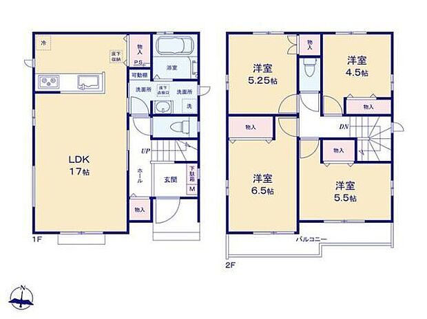 (A号棟)、価格4890万円、4LDK、土地面積99.45m2、建物面積93.98m2