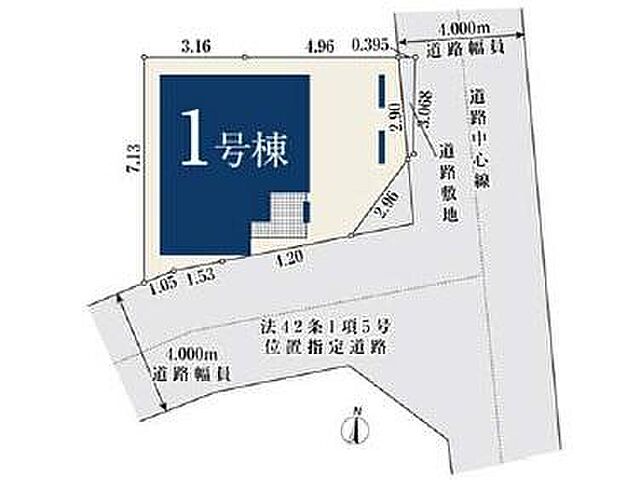 【全体区画図】角地なので陽当たり良好!お車の駐車も楽々ですね♪
