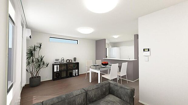 【≪Living room≫】広々としたLDKに、自分好みのインテリアでレイアウト。季節ごとに模様替えなども、楽しみの一つとなりそうです。※画像はイメージです