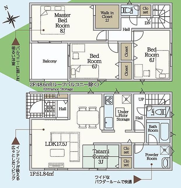(1号棟)、価格3940万円、3LDK、土地面積135.89m2、建物面積98.01m2