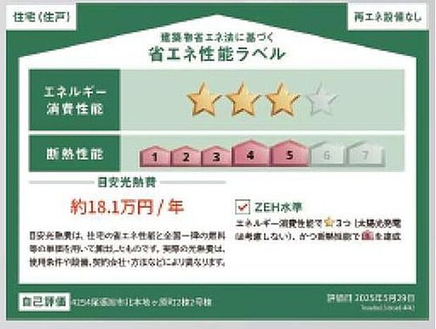ZEH水準住宅!2030年省エネ義務基準をクリアした住宅です♪