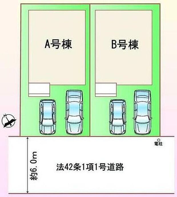 小牧市藤島　全２棟
各棟並列２台駐車可能♪
A号棟　２，９９０万円
B号棟　２，９９０万円