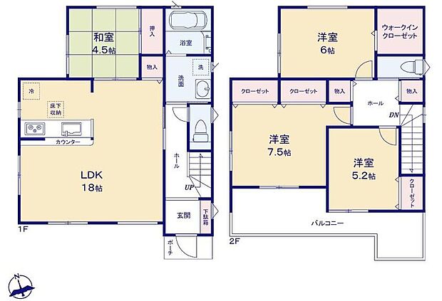 ファーストタウン　小牧市第１２本庄郷浦　全２棟  １号棟