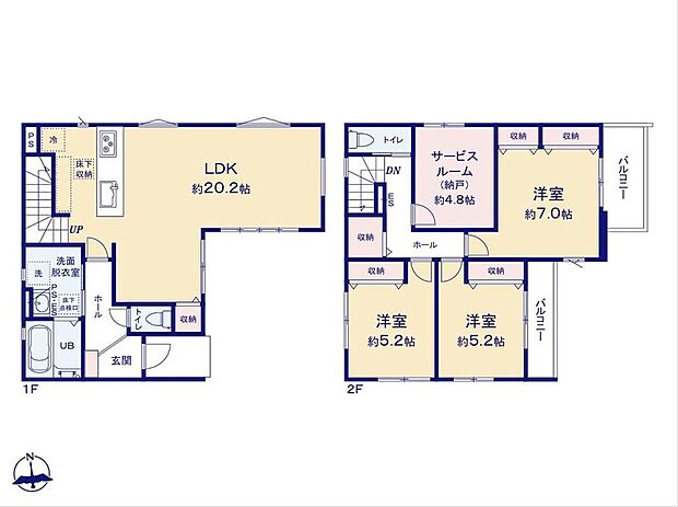 (1号棟)、価格3699万円、3LDK+S、土地面積100.44m2、建物面積103.03m2