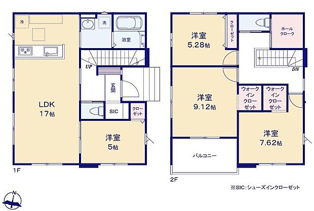 (1号棟)、価格4299万円、4LDK、土地面積131.19m2、建物面積105.54m2