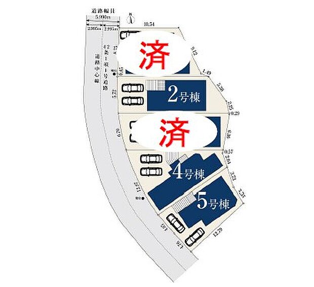 車種により2台駐車可能なカースペース完備！