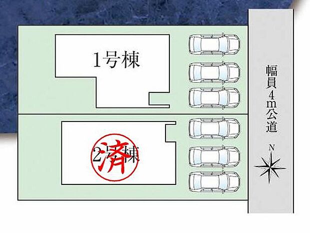 春日井市気噴町５丁目　全２棟
ご好評につき残り１棟！並列３台駐車可能♪
１号棟　３，３９９万円
２号棟　ご成約済み