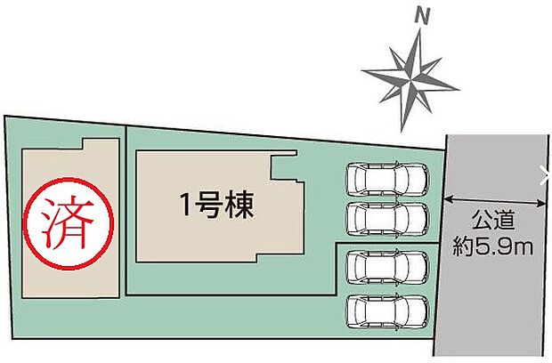 瀬戸市窯町　全２棟
並列２台駐車可能♪
１号棟　２，７８０万円
２号棟　ご成約済み