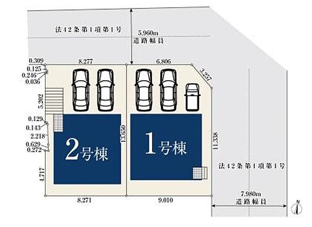 名東区猪子石一丁目 全2棟
2026年6月中旬完成予定☆
1号棟 4,080万円※並列3台駐車可能(車種による)
2号棟 3,880万円