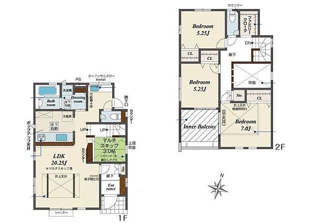 (1号棟)、価格4190万円、3LDK、土地面積139.43m2、建物面積104.74m2