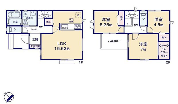 (A号棟)、価格3590万円、3LDK、土地面積106.11m2、建物面積84.06m2