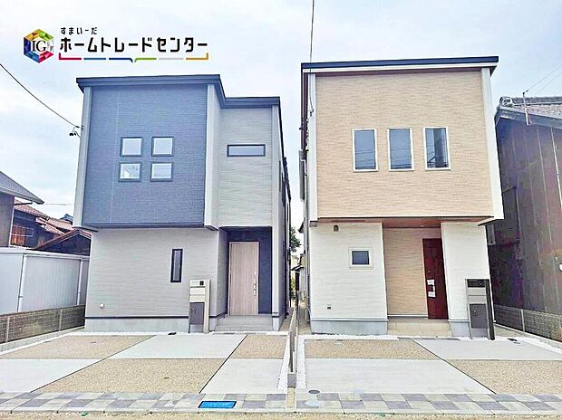 【駐車場】各棟並列２台駐車可能なスペースを確保しました☆
来客時も安心です♪
セカンドカー用にされてもいいですね♪
交通量が少なく、ゆとりをもって駐車できます。
駐車が必要ないスペースは他の用途多数！