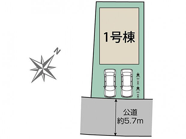 知多市八幡曽山1棟 区画図