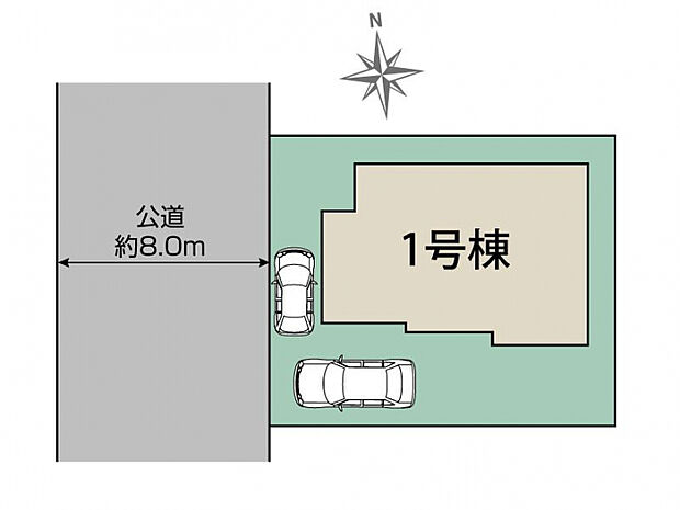 牛久市南5丁目5期1棟 区画図