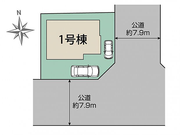 牛久市南7丁目17期1棟 区画図