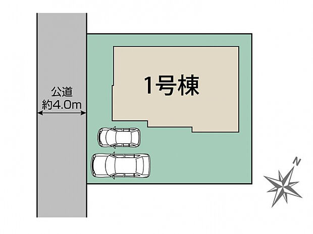 牛久市栄町6丁目1棟 区画図