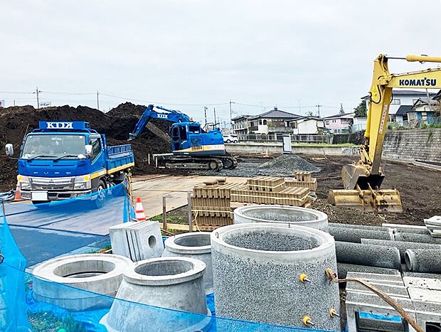 【(7)区画】南側から撮影(2026年4月撮影)※造成工事中