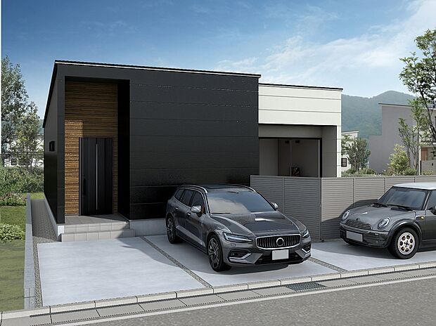 【駐車3台分スペースを確保】家族も来客も安心※完成イメージ画像