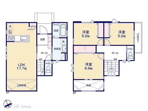 ◆2号棟◆~Floor plan~ 図面と異なる場合は現況を優先致します。