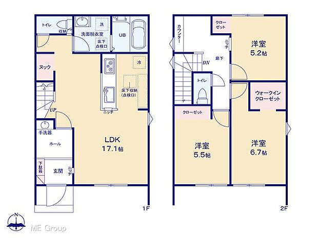 ◆１号棟◆～Floor plan～　図面と異なる場合は現況を優先