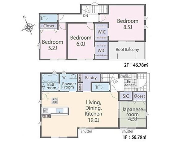 ～Floor plan～　図面と異なる場合は現況を優先致します。